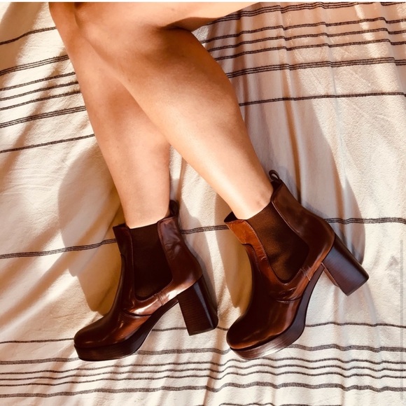 Pons Quintana Heeled Leather Ankle Boot Size 39 - Picture 2 of 9